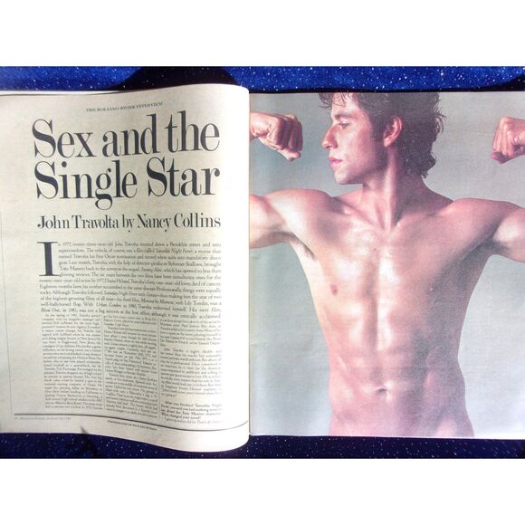 John Travolta - Vintage 80's Rolling Stone Magazine 1983- Issue #402 - Picture 2 of 5